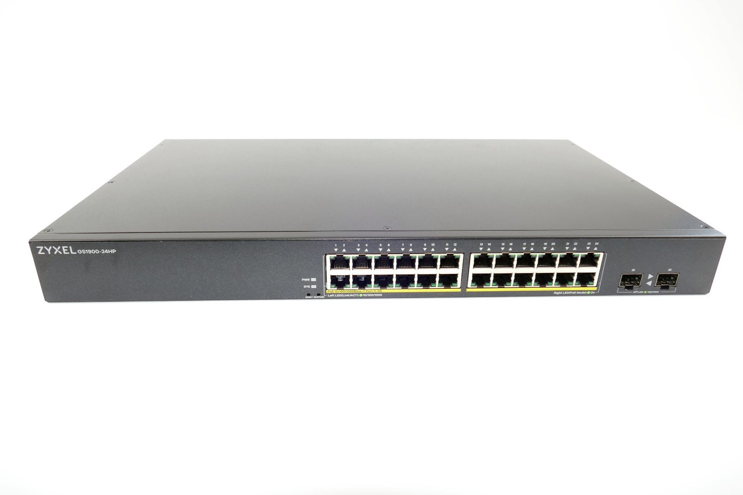 Zyxel GS1900-24HP v2 - 24-Port GbE L2 PoE+ Smart Switch, rackmount, 170 Watt