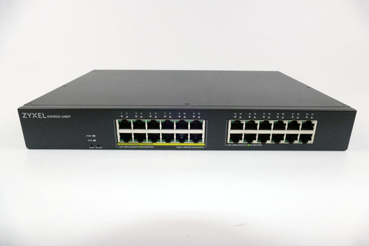 Zyxel GS1900-24EP -24 Port GbE L2 Smart Switch,12x PoE+ Ports,130Watt, rackmount