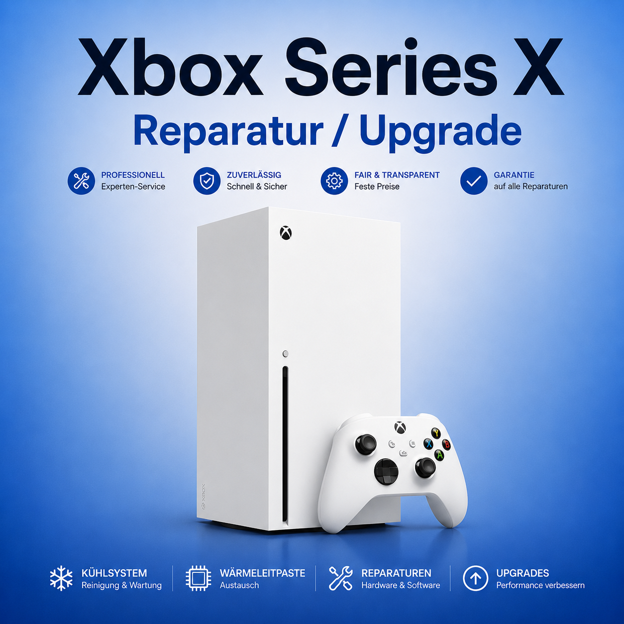 Microsoft Xbox Series X Reparatur / Wartung / Diagnose