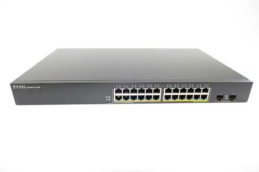 Zyxel GS1900-24HP v2 - 24-Port GbE L2 PoE+ Smart Switch, rackmount, 170 Watt