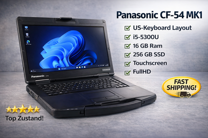 Panasonic ToughBook CF-54 14 Zoll Rugged Notebook i5 16GB Ram 256GB Touch Win11