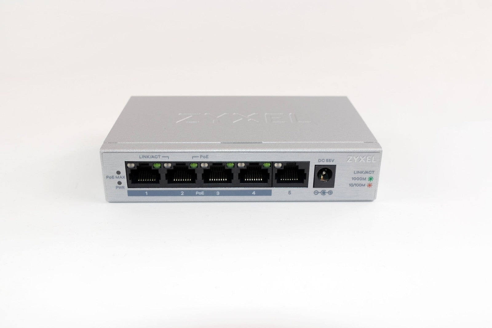 Zyxel GS1005HP - 5-Port GbE Unmanaged PoE Switch 60 Watt