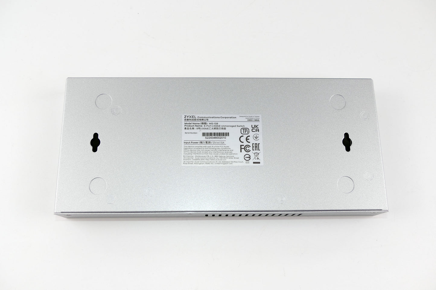 Zyxel MG-108 - 8-Port 2.5GbE Unmanaged Switch