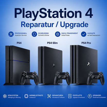 Playstation 4 (PS4) Reparatur / Wartung / Diagnose / Upgrade