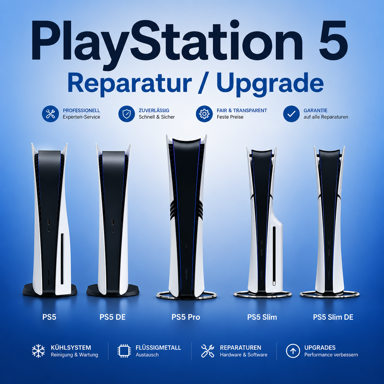 Playstation 5 (PS5) Reparatur / Wartung / Diagnose / Upgrade